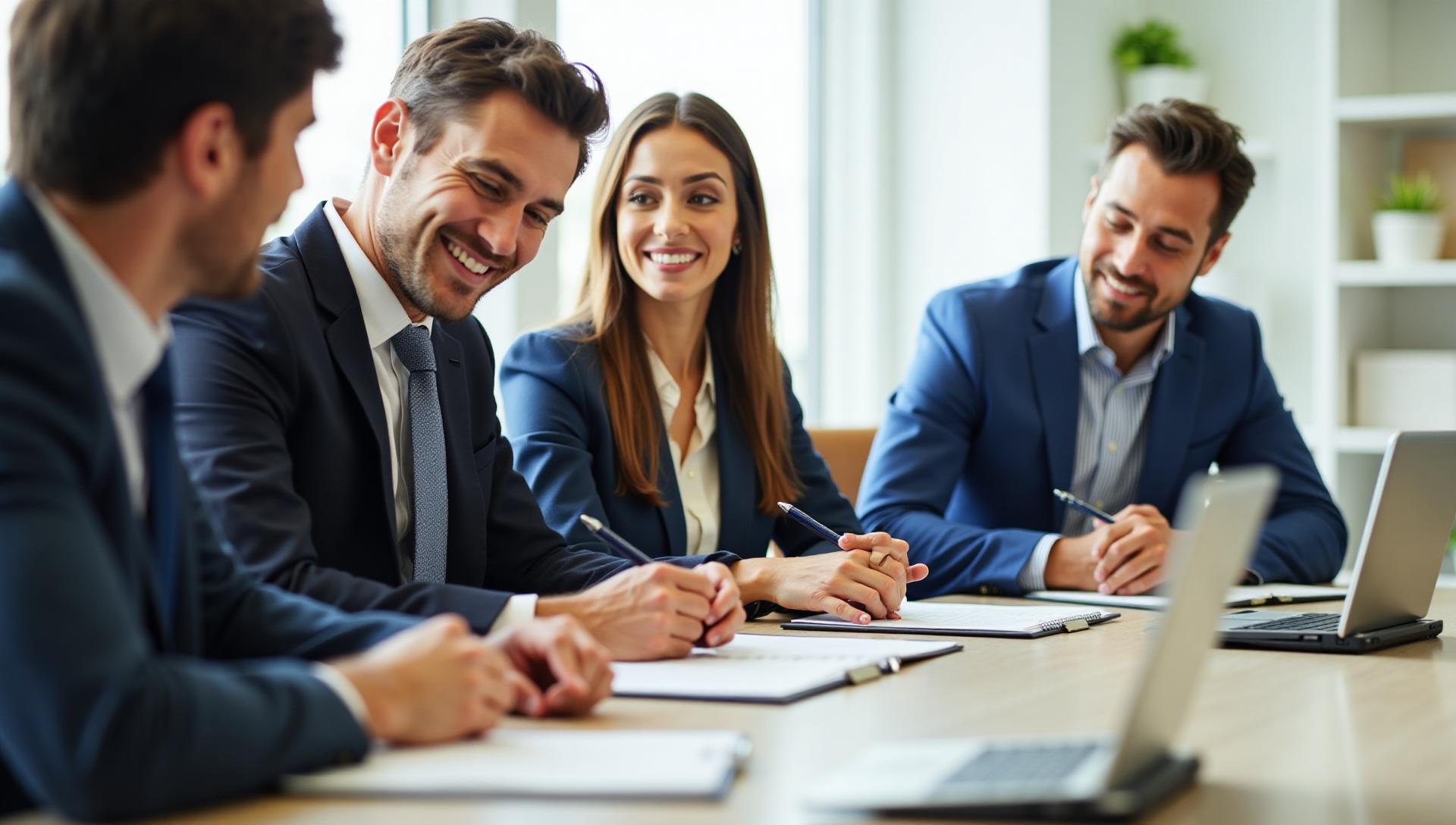 New York City business sale closing meeting with buyer and seller finalizing transaction documents and signing agreements